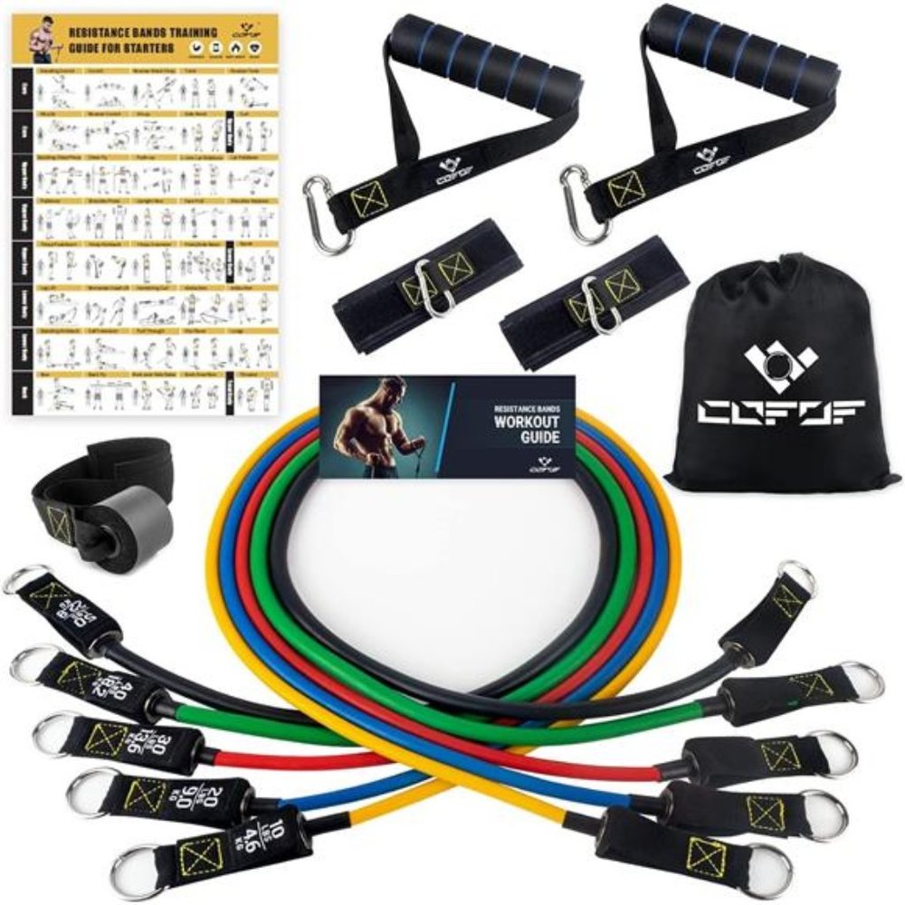 Resistance Bands Set with Handles, Exercise Bands Workout Bands Fitness Bands